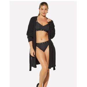 NWT Yitty Fabletics Pet me Mini robe caviar plus size 3 X